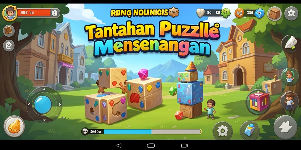 Tampilan screenshot menunjukkan gameplay Puzzle yang menantang dan menarik.