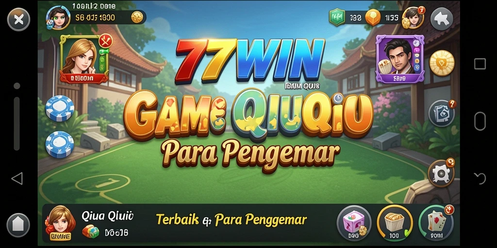 Tampilan gameplay seru di <strong>77WIN</strong> saat bermain QiuQiu bersama teman.