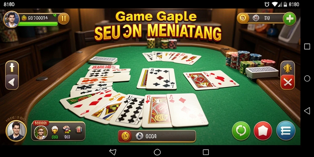 Screenshot gameplay <strong>8180</strong> menampilkan keseruan bermain Gaple.