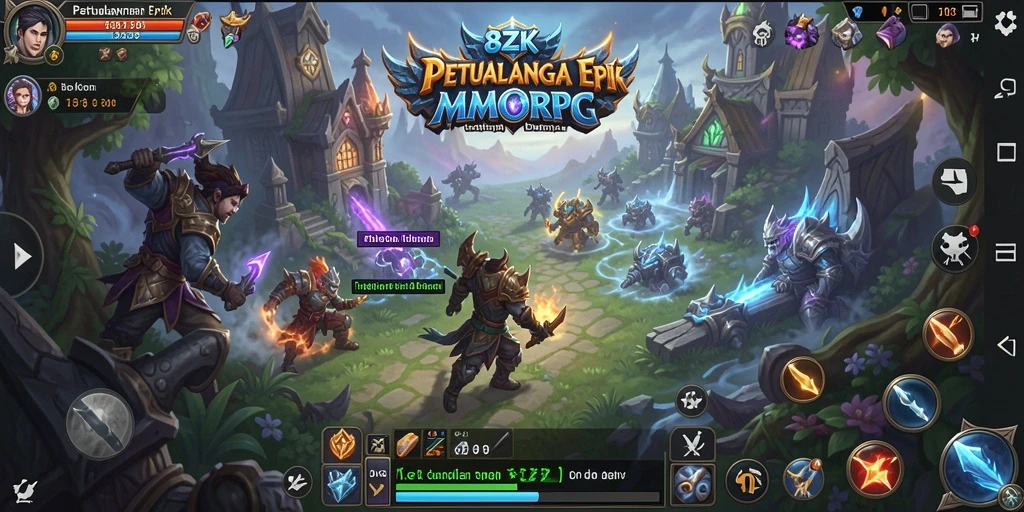 Gameplay seru dengan petualangan epik di dunia MMORPG.