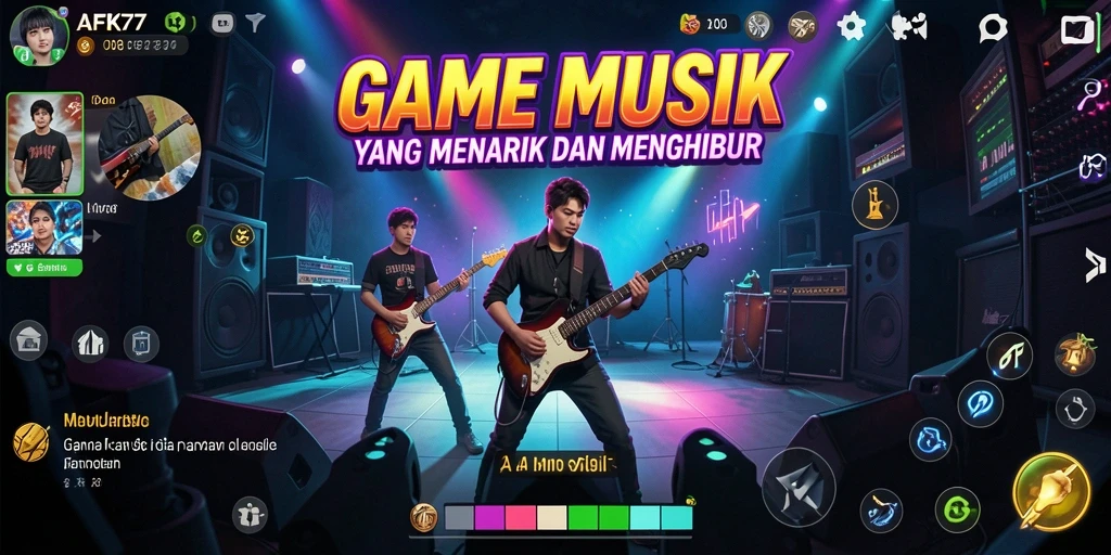 Tampilan gameplay AFK77 yang interaktif dan penuh warna.