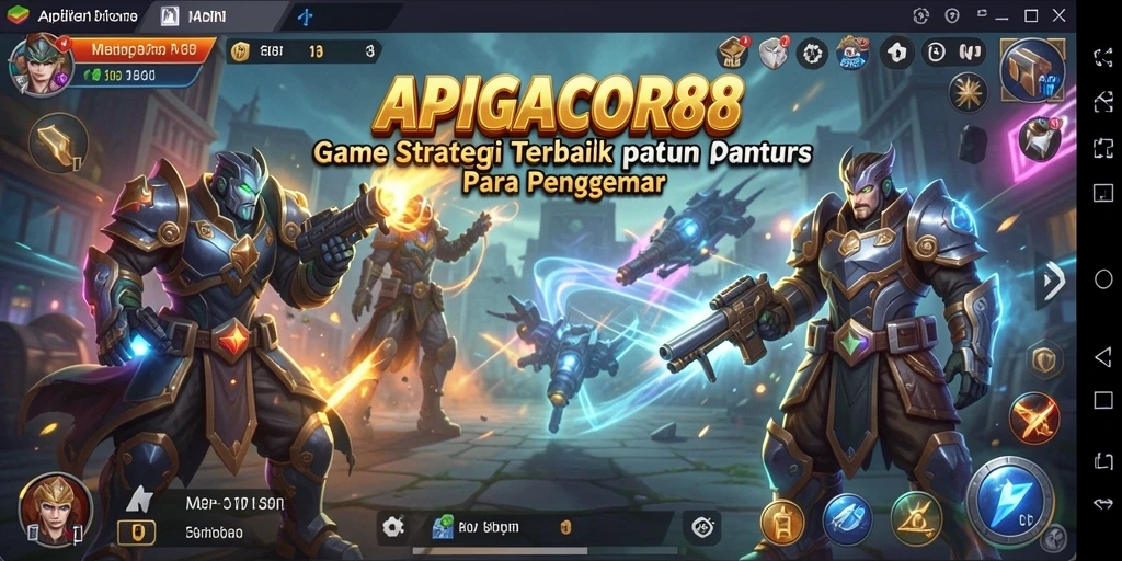 Tangkapan layar dari gameplay APIGACOR88 yang menunjukkan pertempuran strategi.