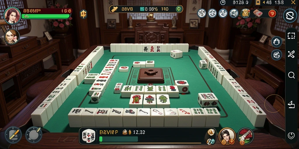 Tampilan gameplay B8VIP yang menarik dan penuh tantangan Mahjong.
