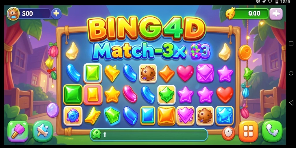 Gameplay BINGO4D menunjukkan keseruan mencocokkan simbol dengan efek visual menakjubkan.