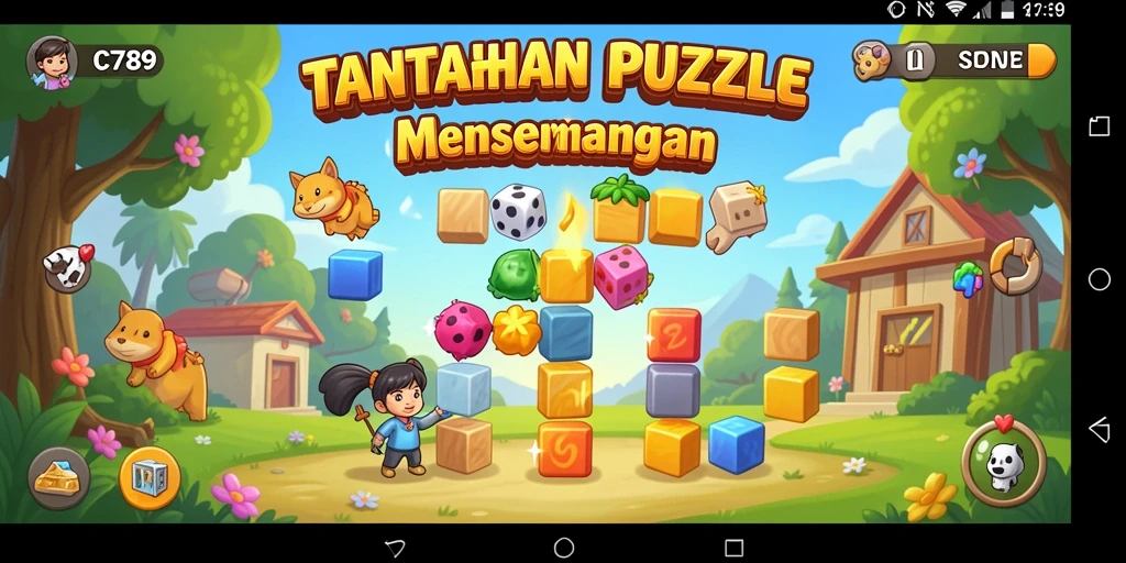 Tampilan gameplay <strong>C789</strong> dengan berbagai teka-teki yang menantang.