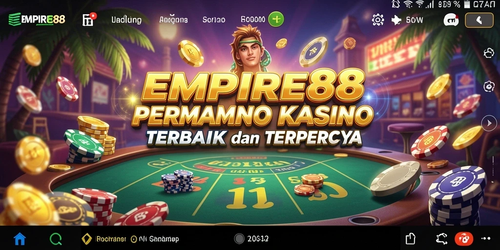 Tampilan utama EMPIRE88 dengan berbagai permainan Kasino yang menarik.