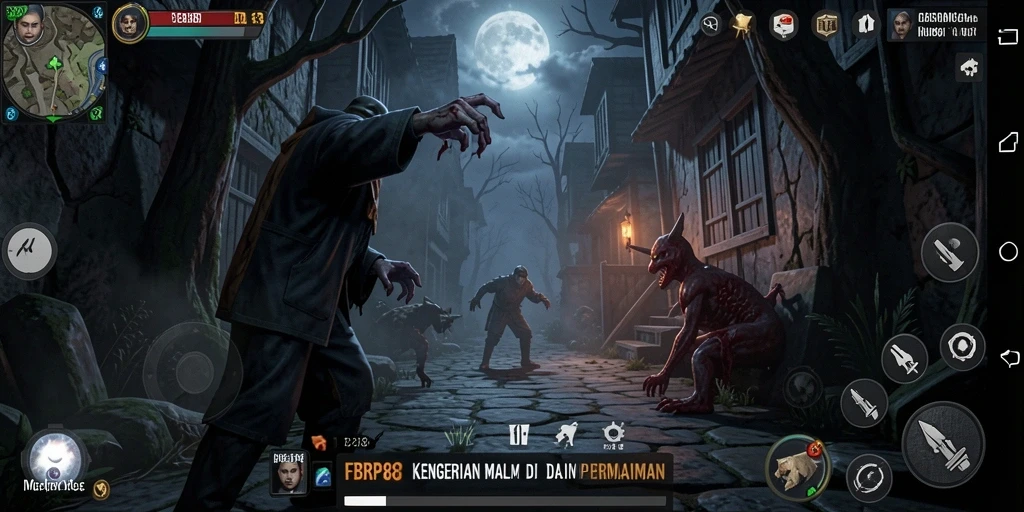 Screengrab dari gameplay FBRP88 yang menampilkan suasana Horror yang menegangkan.