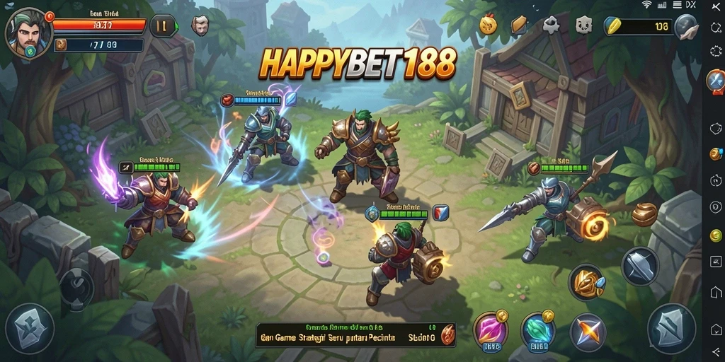 Tangkapan layar gameplay seru dan strategis dari HAPPYBET188.