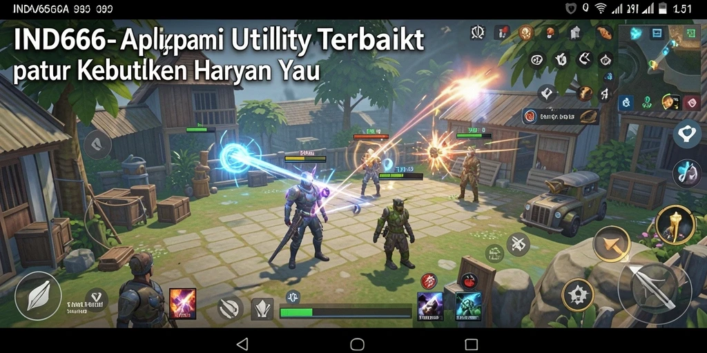 Tampilan antarmuka aplikasi IND666 yang menarik dan mudah digunakan.