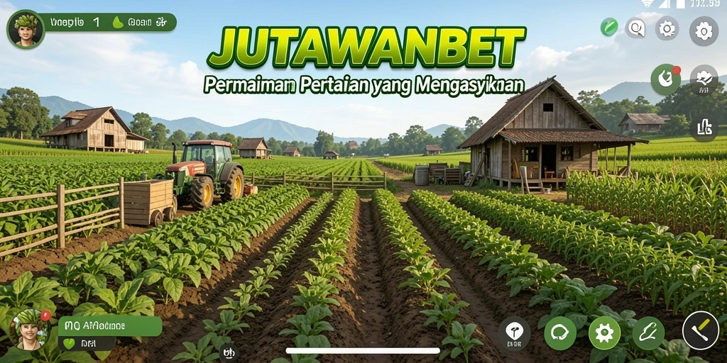 Tangkapan layar utama JUTAWANBET menampilkan aksi bertani yang seru dan mendebarkan.