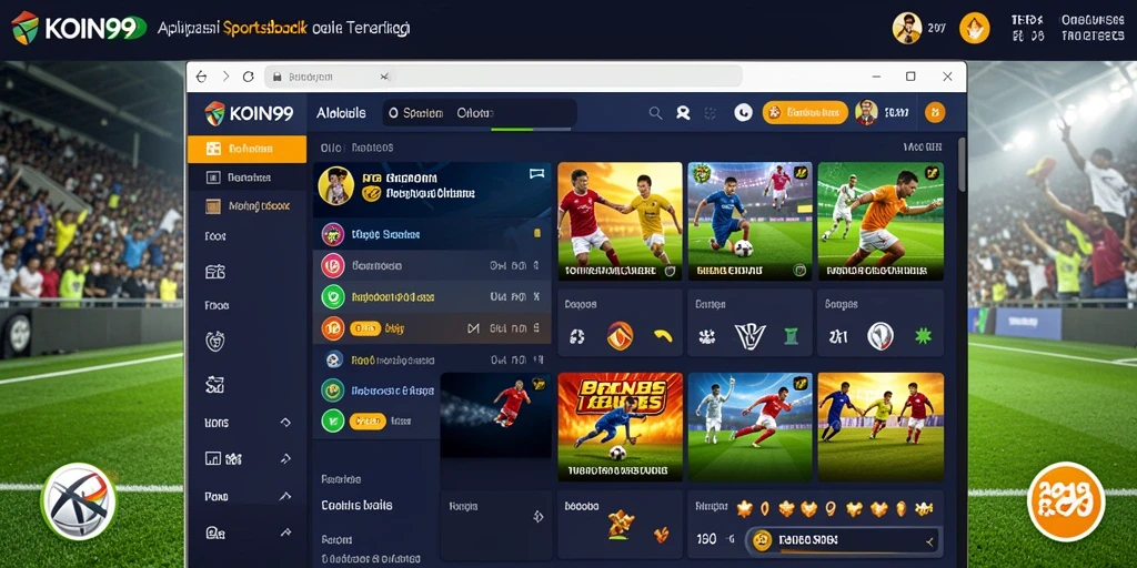 Tampilan gameplay KOIN99 menampilkan pengalaman taruhan olahraga yang menarik.