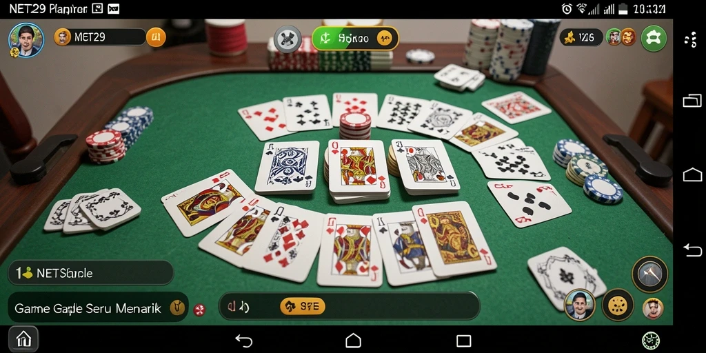 Tampilan gameplay seru Gaple di NET29 dengan fitur menarik.