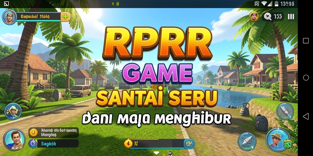 Tampilan gameplay menggembirakan di RPRR yang penuh warna.