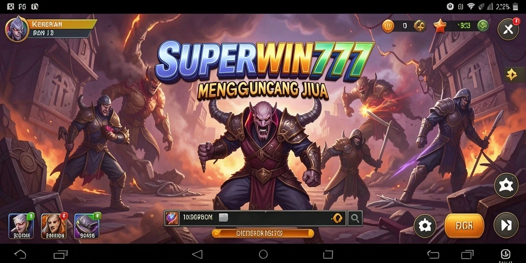 Tampilan gameplay menakutkan dari SUPERWIN777 yang memacu adrenalin.