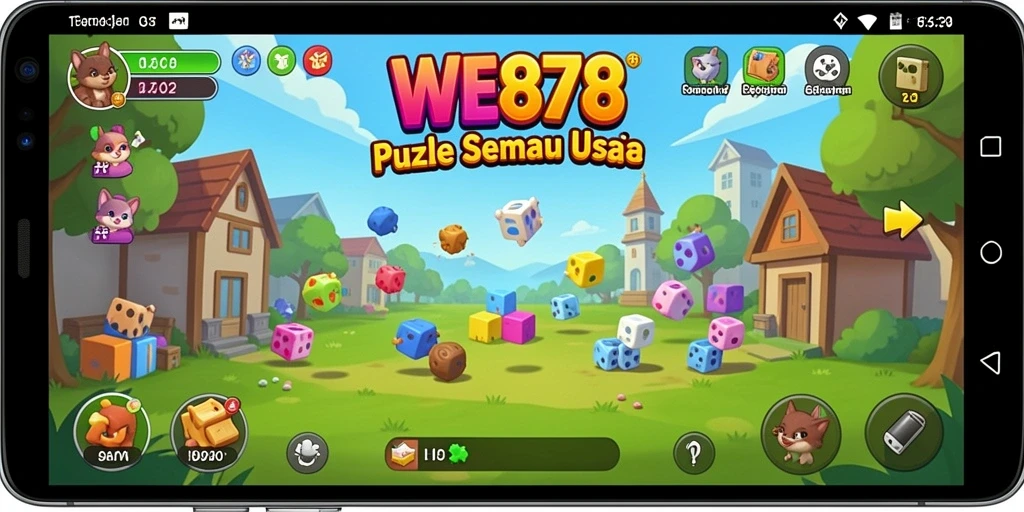 Tampilan gameplay seru dari WE878 dengan berbagai teka-teki menantang.